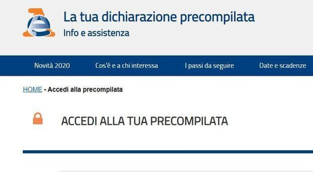 accedi alla precompilata